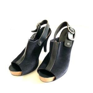 Pedro Garcia Women’s Black Suede High Heel Sandals